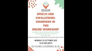 Speech and Swallowing Disorders   FINAL