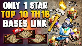 Top 10 COC TH16 War Bases Link | Only 1 Star TH16 Base Link (Town Hall 16) | Best TH16 Legend Base