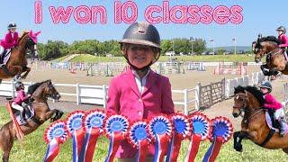 I won 10 = 1sts at Wales & West June Show on two novice ponies! Jumping With Ivy.