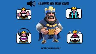 All DELETED KING EMOTE SOUNDS in #clashroyale #supercell #emotes