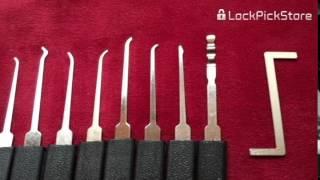 Lock Pick Set - Picking Tools and Tension Wrench