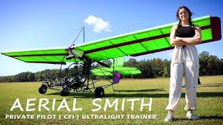 Aerial and Her Ultralight Trainer - Quicksilver Sport 2 Experimental Aircraft - LICENSE REQUIRED!