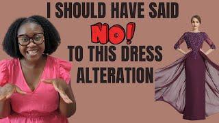 I should have said NO! To these alterations