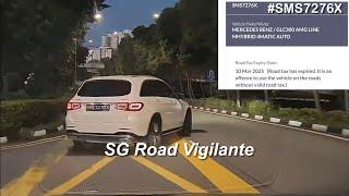21jun2025 lornie highway exit #SMS7276X mercedes glc300 woth expired road tax fail to give way