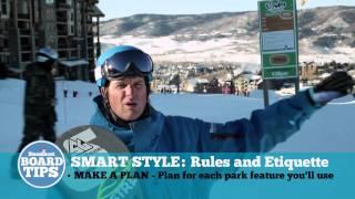 Snowboard Tips - Knowing Smart Style Rules for Terrain Parks -Steamboat Ski Resort Pro Scott Anfang