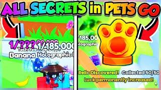 *ALL 50x RELICS* & MORE SECRETS in PETS GO!! (Roblox)