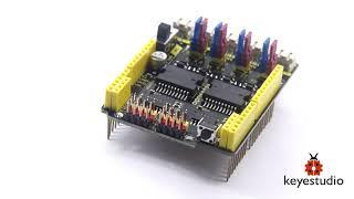 KS0448 Keyestudio L298P 4-Channel Motor Drive Shield