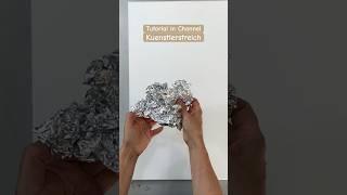 Aluminium abstract painting for beginners #kuenstlerstreich #shortpainting #asmr