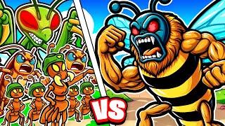 999,999 ANT ARMY vs MASSIVE BEE in Pocket Ants