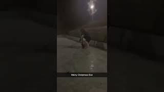 ‘09 Goalie Taylen Graf doing drills on backyard rink. Christmas Eve 2021