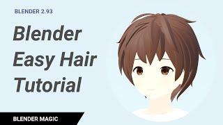 Blender Easy Hair Modeling Tutorial VRoid Reference Model