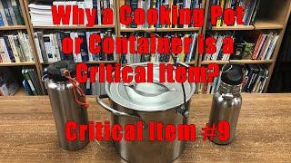 Why a Cooking Pot is a Critical Item