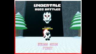 ROBLOX | Undertale Boss Battles v3.0 | Cross Sans Fight