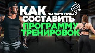 Составление программ тренировок. Тренажерный зал. Для опытных и новичков.