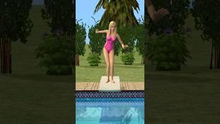 JUMP or NOT TO JUMP? #shorts #funnyshorts #thesims #thesims2 #thesims4 #sims #pool