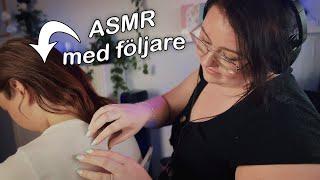 ASMR MED EN FÖLJARE  Back Scratching, Hair Play, Massage 