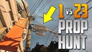 1 vs 23 Prop Hunt Hide & Seek in Cold War!