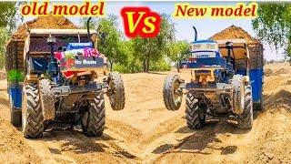 swaraj 744 XT power old Vs new double Big trolley||full modified tractor lovers farming #viralvideos