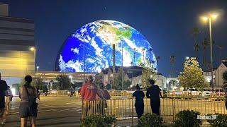 NEW! World's Largest LED Sphere Lights Up for 1st Time! STUNNING $2.3 Billion Sphere in Vegas