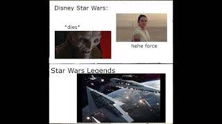 Star Wars Disney lore vs  Star Wars Legends Lore