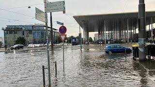 Schweres Unwetter in Nordhessen: Überschwemmungen und zahlreiche Feuerwehreinsätze