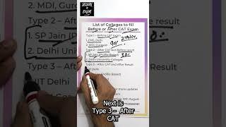 List of Colleges to Fill Before and After CAT Exam #MBA #mdi #spjain #gim #imt #imi #iim #learn4exam