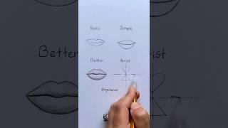 How to draw Lips  Which level can you draw?!  #art #artwork #artist #draw #drawing #sketch #cartoon