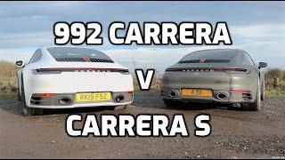 Porsche 992 Carrera v Carrera S head to head review 2020