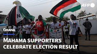 Jubilant Mahama supporters celebrate, as rival Bawumia concedes Ghana election | AFP