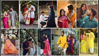 saraswati puja special couple photo pose || couple photoshoot poses #couple #couplegoals #pose