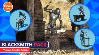 MOCAP STUDIO SERIES Blacksmith Pack - Motion Capture Animation for Games