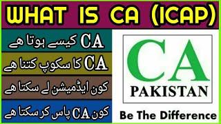 CA in Pakistan | CA full details | Fees , scope , salary of CA | ICAP