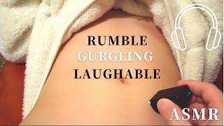 ASMR  Laughable stomach noises. (rumbles, growling)