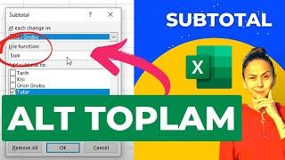 10.4. Excel Lists - SUBTOTAL