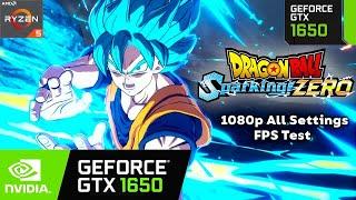 DRAGON BALL Sparking ZERO GTX 1650 All Settings FPS Test