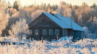 Зимняя деревенская жизнь Русского Севера. Изготовление сыра Русский Север.