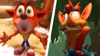 Crash Bandicoot 1, 2, 3 & 4 - All Death Animations Comparison