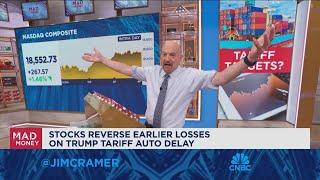 Jim Cramer talks how tariff flip-flop is impacting auto stocks