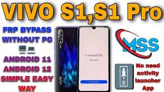 Vivo S1 Frp Bypass Android 12 | Vivo S1 Frp Bypass | Vivo S1 Frp Bypass Android 12 without Pc |