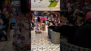 Belly Dancing in London with fan veils by Sarasvati Dance