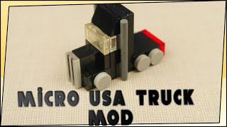 Lego Micro Moc USA Truck MOD, Микро самоделка США Тягач МОД