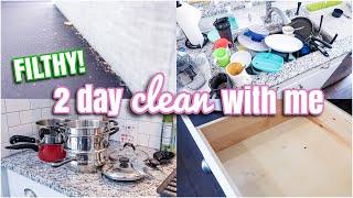 FILTHY HOUSE CLEAN WITH ME 2021 | EXTREME CLEANING MOTIVATION | 2 DAY CLEAN WITH ME | REAL LIFE MESS