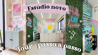 FIZ a DECORAÇÃO do ESTÚDIO com MUITO DIY e IDEIAS pra se INSPIRAR! VEM VER COMO FICOU! DIY DECORAÇÃO