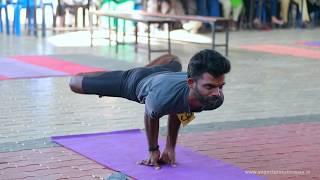 yoga Asanas Performed By boys From District Yoga championship conducted by TDYPRA