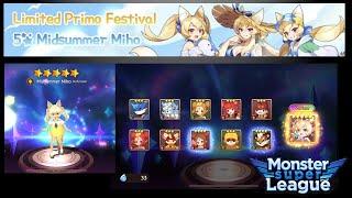 Midsummer Miho Primo Festival Summons - Monster Super League