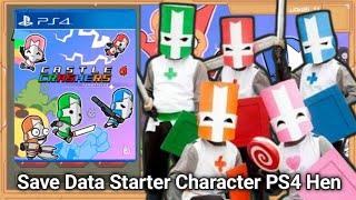 [PS4] Castle Crasher Remastered Save Data Starter Unlock Character & Weapon PS4 Hen