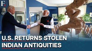 The US Hands Over 297 Stolen Antiquities During PM Modi's Visit