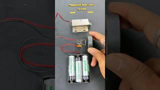 DIY Relay Magnetic Door Lock Circuit | Unlocking Safety #shorts #diyprojects #relay #scienceproject