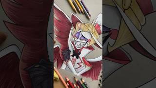 Draw Lucifer Vs. Alastor  #shorts #creativeart #hazbinhotel