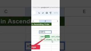 Sorting in Google Sheets